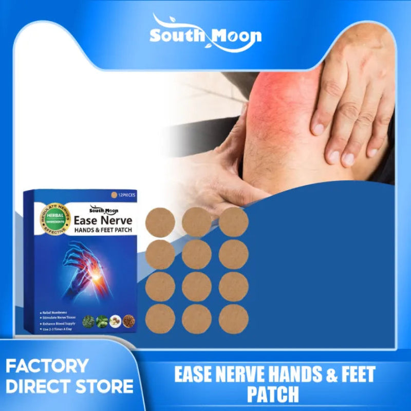 🌿🦶 SOUTH MOON EASE NERVE HANDS & FEET PATCH 🖐️🌿 ( BUY 1 GET 1 FREE )
