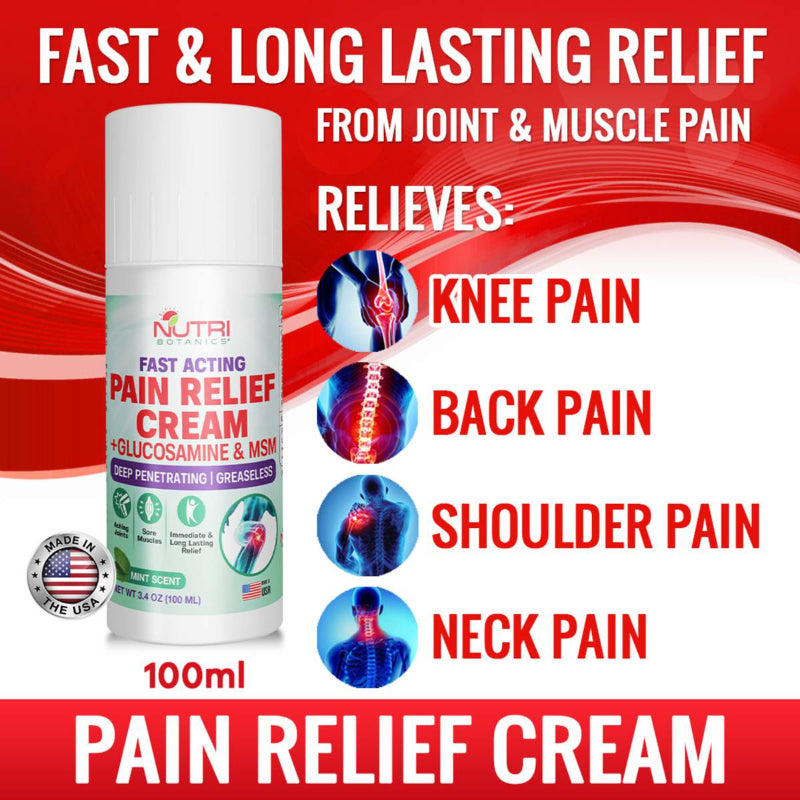 💪⚡ FAST ACTING PAIN RELIEF CREAM – GLUCOSAMINE & MSM SPRAY ⚡💪 ( BUY 1 GET 1 FREE )