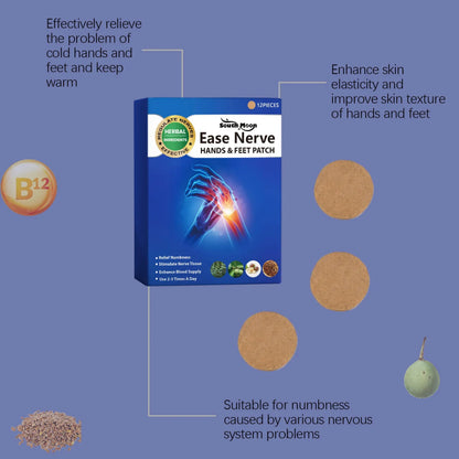 🌿🦶 SOUTH MOON EASE NERVE HANDS & FEET PATCH 🖐️🌿 ( BUY 1 GET 1 FREE )