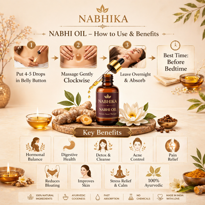 🌿💧 NABHIKA AYURVEDA NABHI OIL 💧🌿 ( BUY 1 GET 1 FREE )