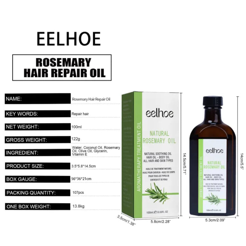✨ Eelhoe Hair Growth Natural Rosemary Oil ✨ ( BUY 1 GET 1 FREE )