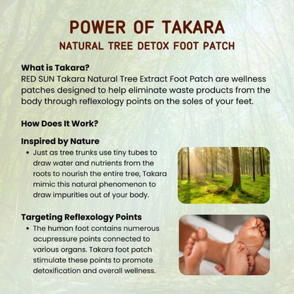 🌞👣 Red Sun Takara Natural Detox Foot Patch 👣🌞 ( BUY 1 GET 1 FREE )